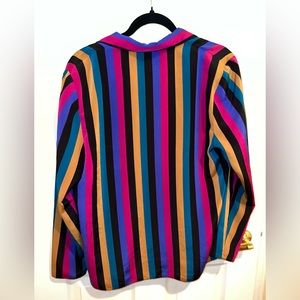 Multicolor Vintage Caron Blazer Style Overshirt